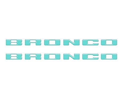 Rear Mudflap Letter Inserts Fits 2021-2026 Ford Bronco Sport