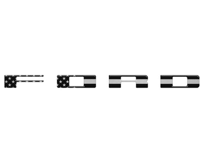 Bronco Heritage Grille Letter Overlays Fits 2023-2026 Ford Bronco