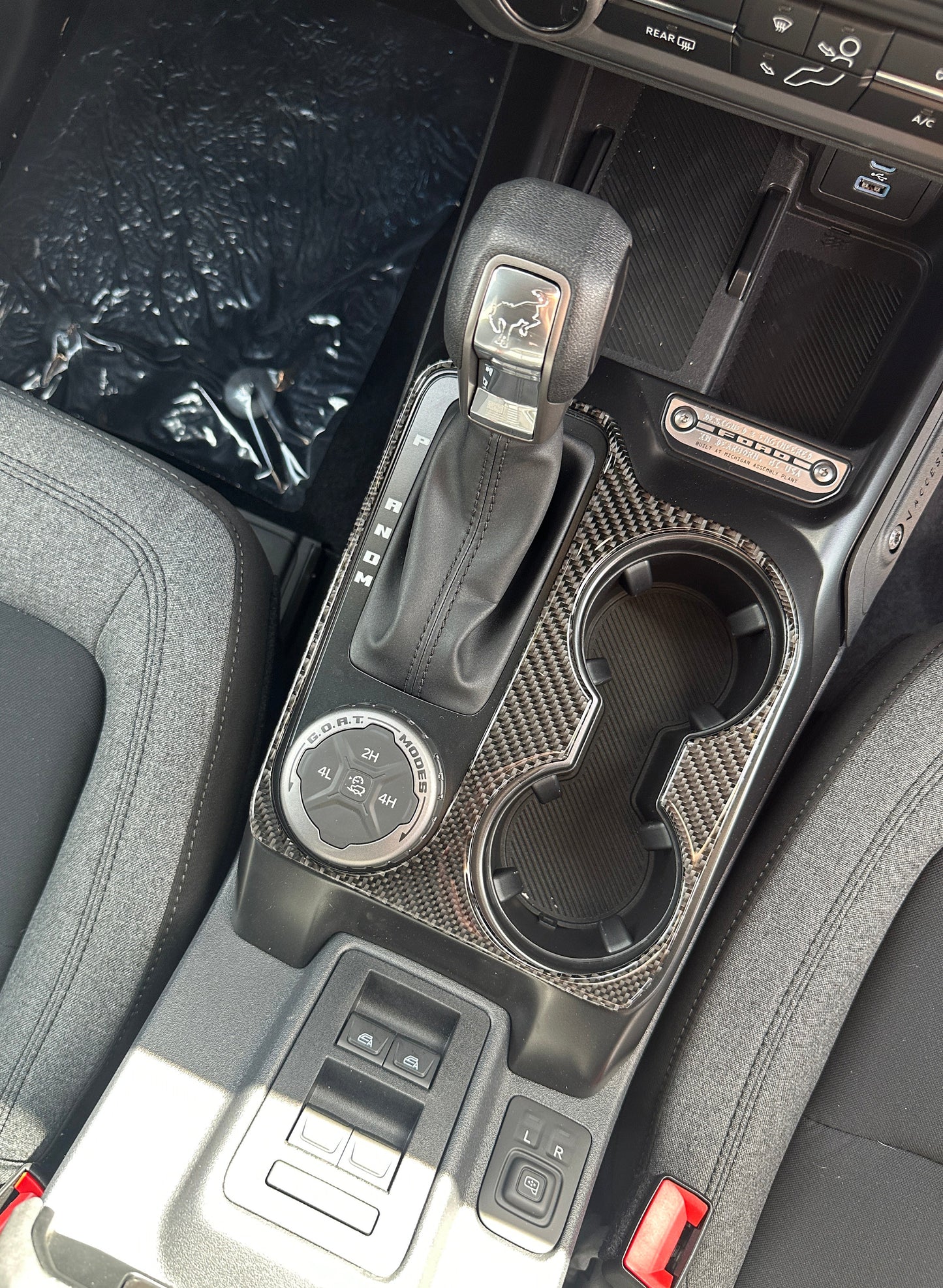 Center Console Accent Trim Fits 2025-2026 Ford Bronco