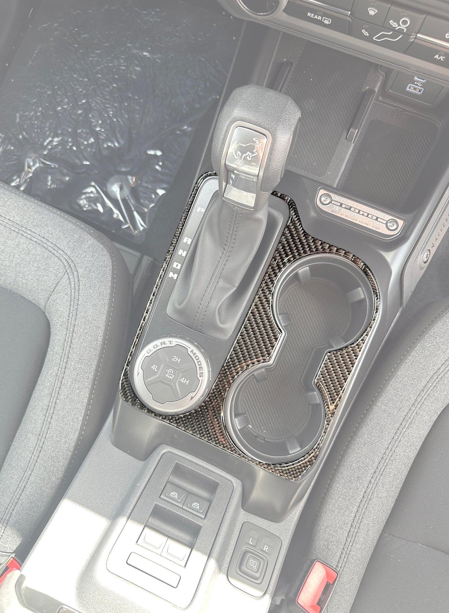 Center Console Accent Trim Fits 2025-2026 Ford Bronco