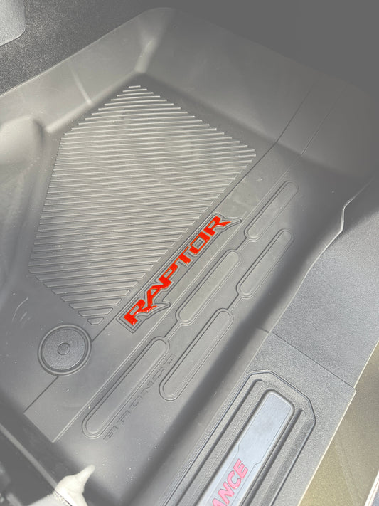 Raptor Floor Mat Emblem Inserts Fits 2022-2026 Ford Bronco Raptor