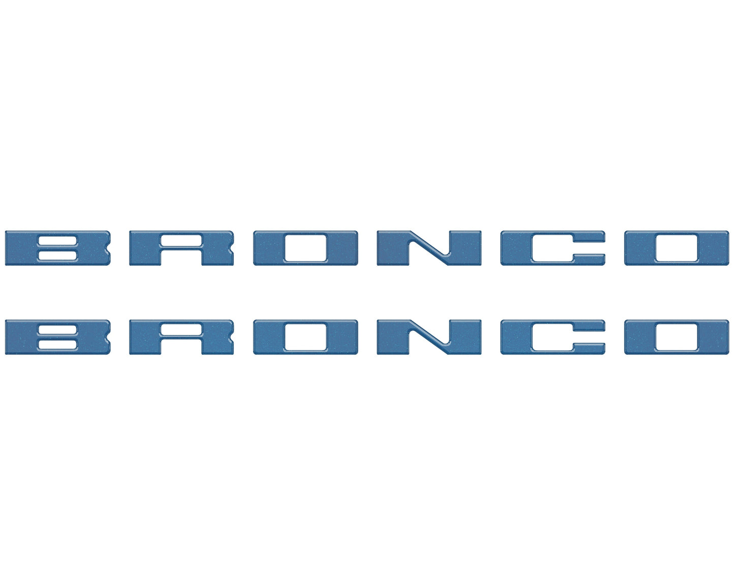 Bronco Running Board Letter Inserts/Overlays Fits 2021-2026 Ford Bronco
