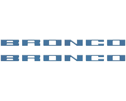Bronco Running Board Letter Inserts/Overlays Fits 2021-2026 Ford Bronco