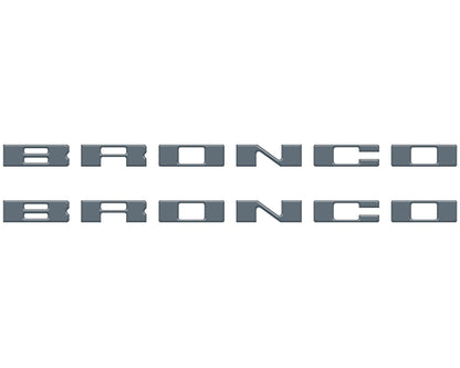 Bronco Running Board Letter Inserts/Overlays Fits 2021-2026 Ford Bronco