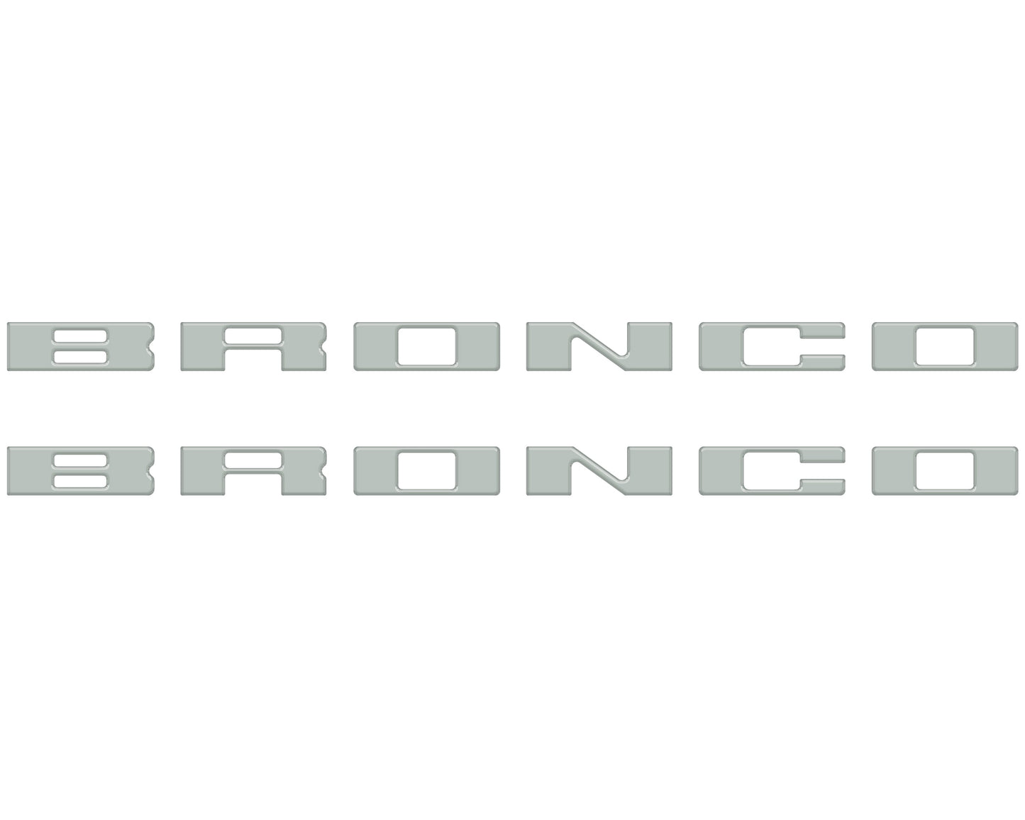 Bronco Running Board Letter Inserts/Overlays Fits 2021-2026 Ford Bronco