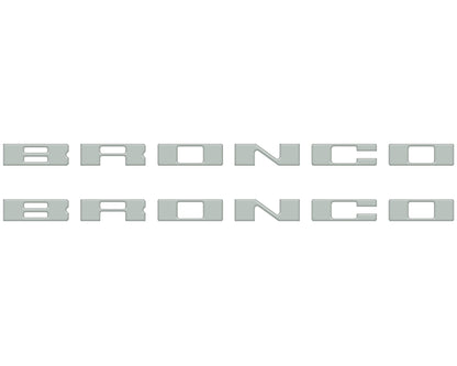 Bronco Running Board Letter Inserts/Overlays Fits 2021-2026 Ford Bronco