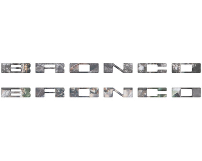 Bronco Running Board Letter Inserts/Overlays Fits 2021-2026 Ford Bronco