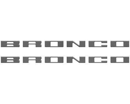 Bronco Running Board Letter Inserts/Overlays Fits 2021-2026 Ford Bronco