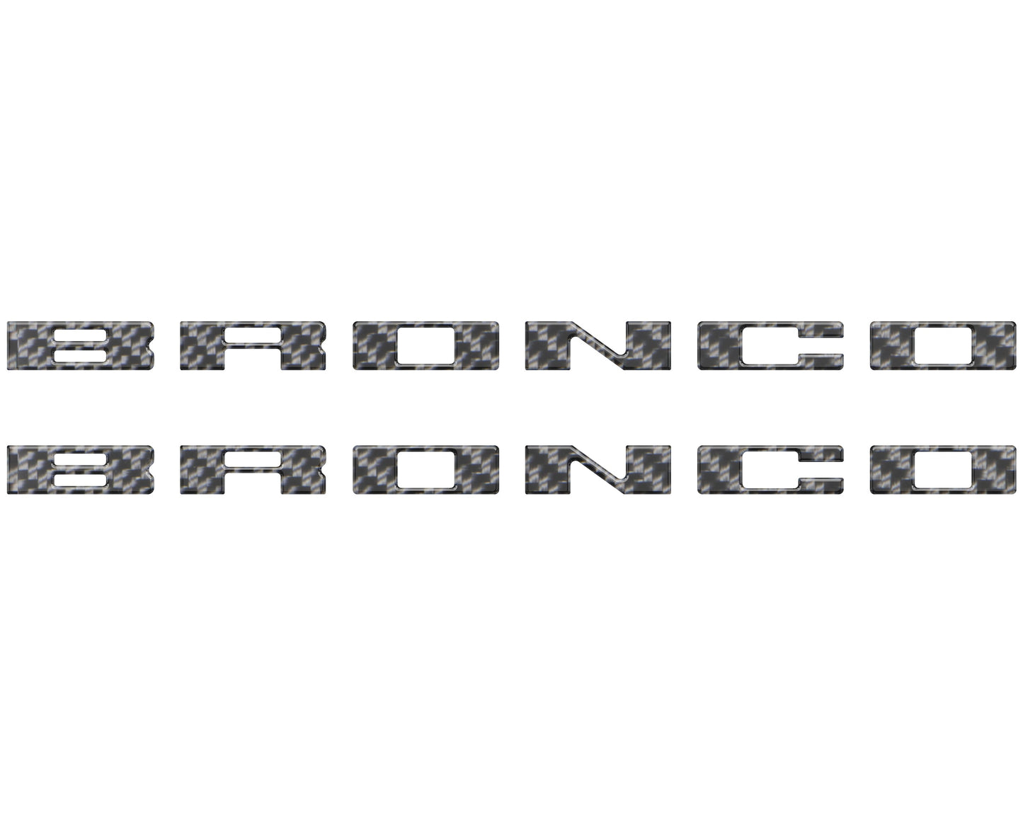 Bronco Running Board Letter Inserts/Overlays Fits 2021-2026 Ford Bronco