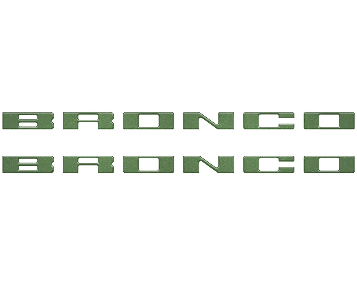 Bronco Running Board Letter Inserts/Overlays Fits 2021-2026 Ford Bronco