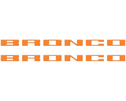 Bronco Running Board Letter Inserts/Overlays Fits 2021-2026 Ford Bronco
