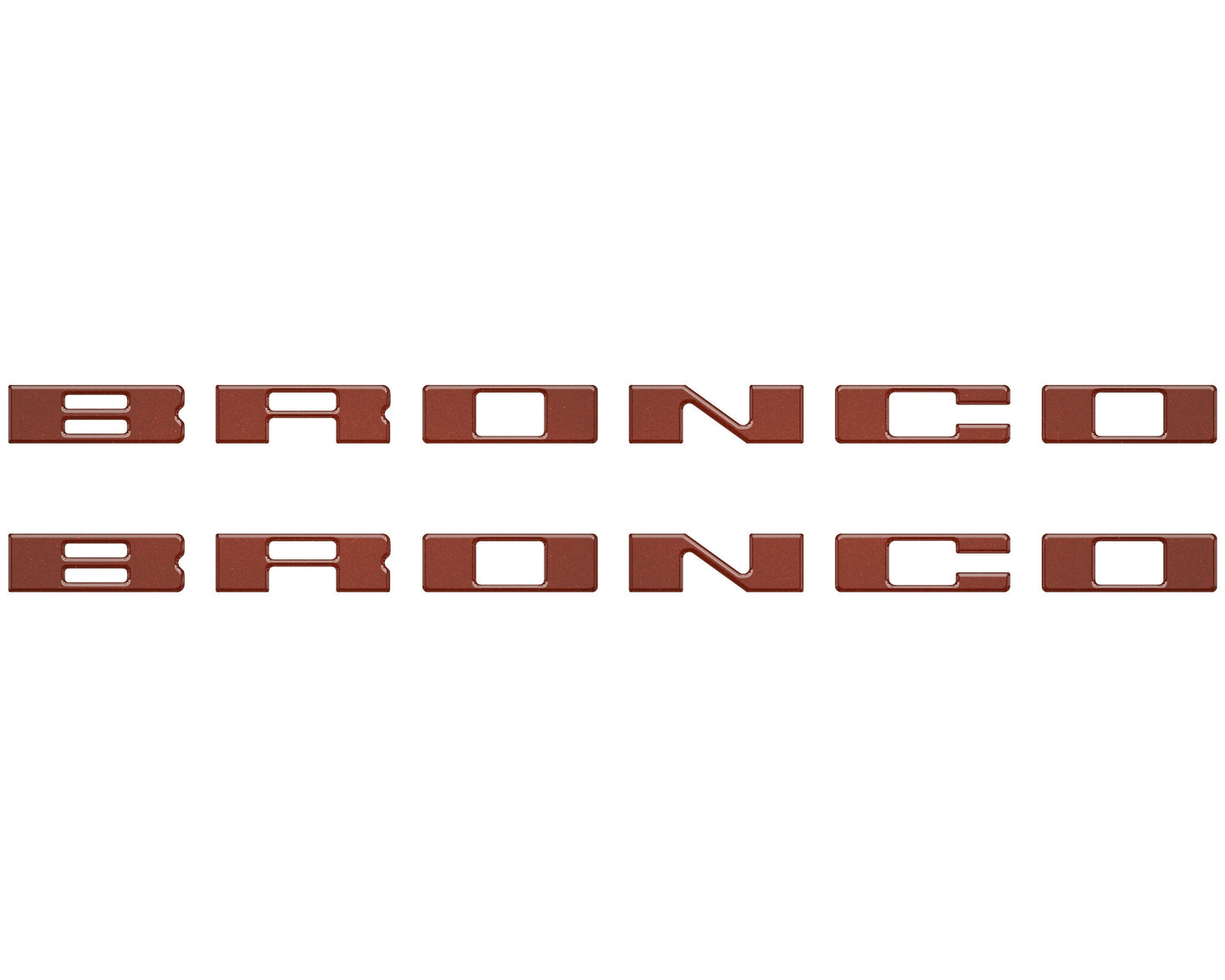 Bronco Running Board Letter Inserts/Overlays Fits 2021-2026 Ford Bronco