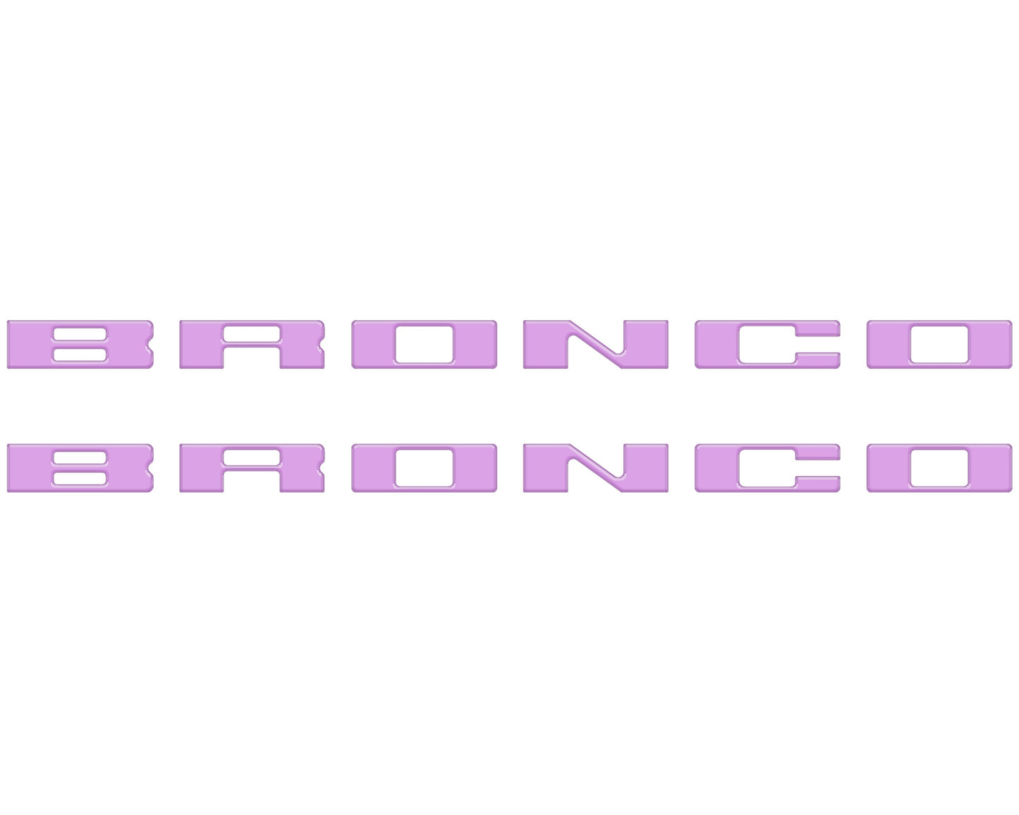 Bronco Running Board Letter Inserts/Overlays Fits 2021-2026 Ford Bronco