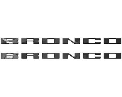 Bronco Running Board Letter Inserts/Overlays Fits 2021-2026 Ford Bronco