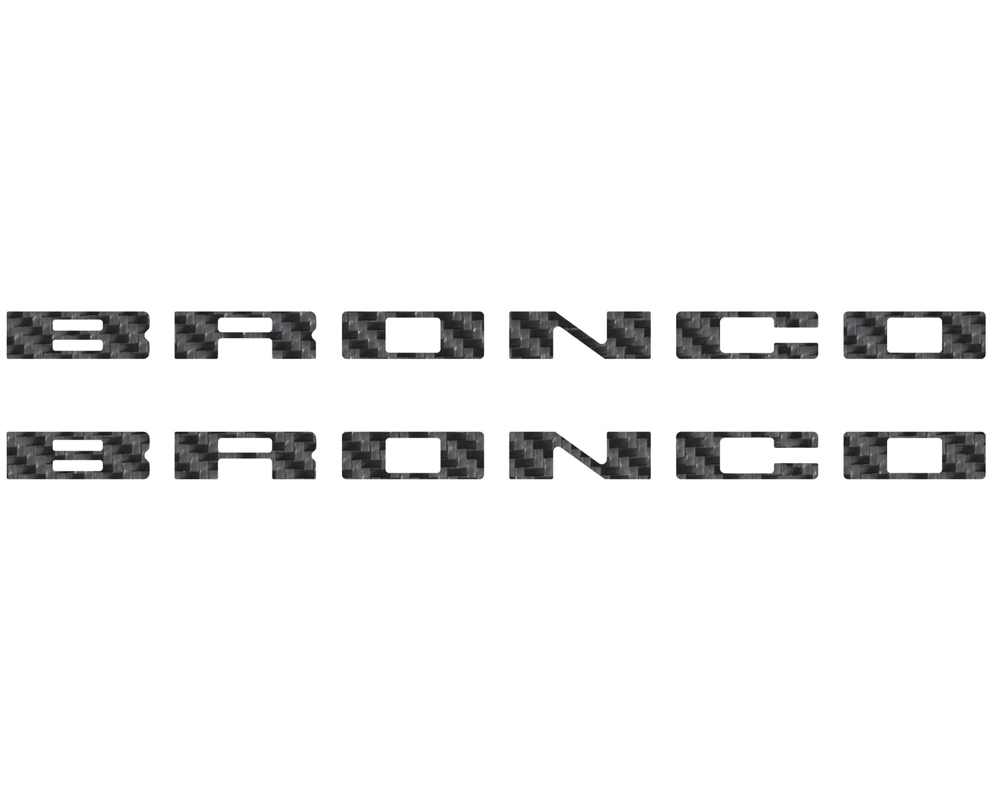 Bronco Running Board Letter Inserts/Overlays Fits 2021-2026 Ford Bronco