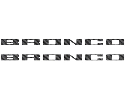 Bronco Running Board Letter Inserts/Overlays Fits 2021-2026 Ford Bronco