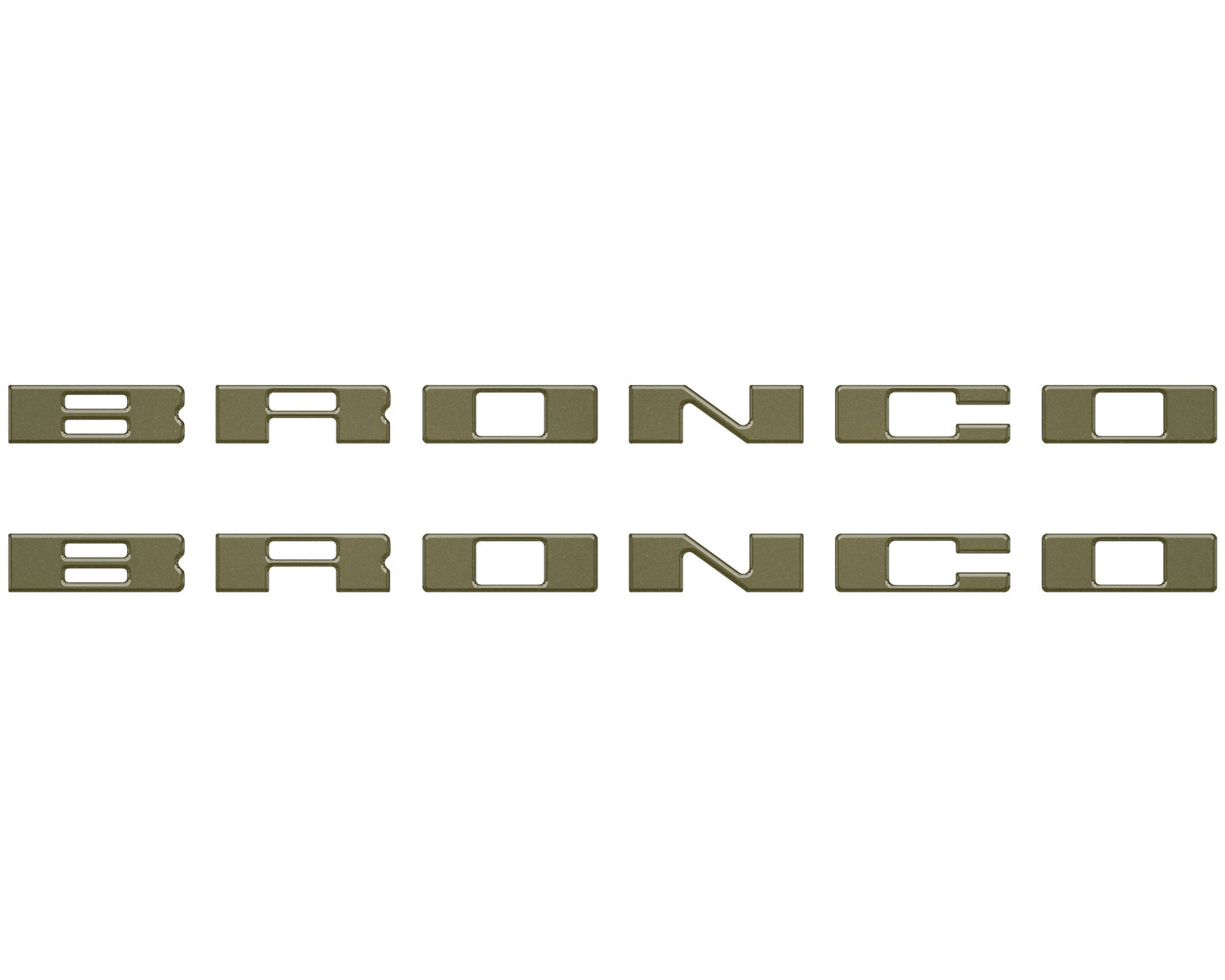 Bronco Running Board Letter Inserts/Overlays Fits 2021-2026 Ford Bronco