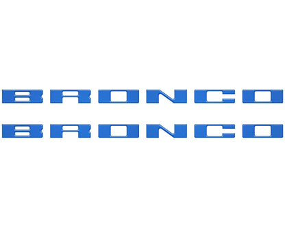 Bronco Running Board Letter Inserts/Overlays Fits 2021-2026 Ford Bronco