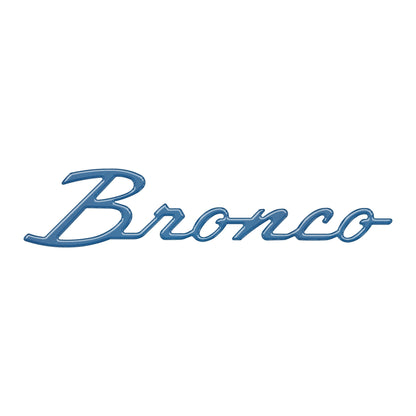 Bronco Script Badge Fits 2021-2026 Ford Bronco