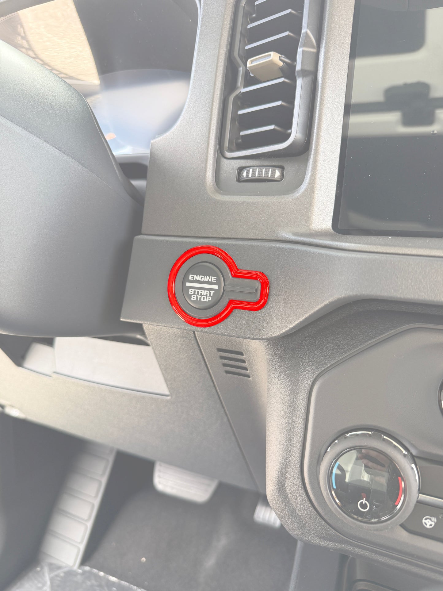 Start Button Accent Trim Fits 2021-2026 Ford Bronco