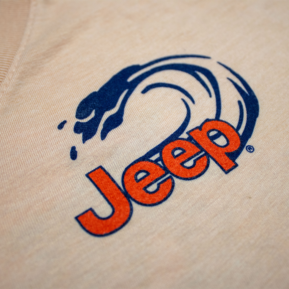 Ladies Jeep® Beachin' Good Time V-neck - Heather Peach - FINAL SALE