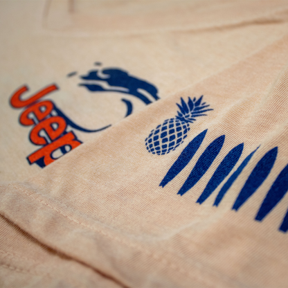 Ladies Jeep® Beachin' Good Time V-neck - Heather Peach - FINAL SALE