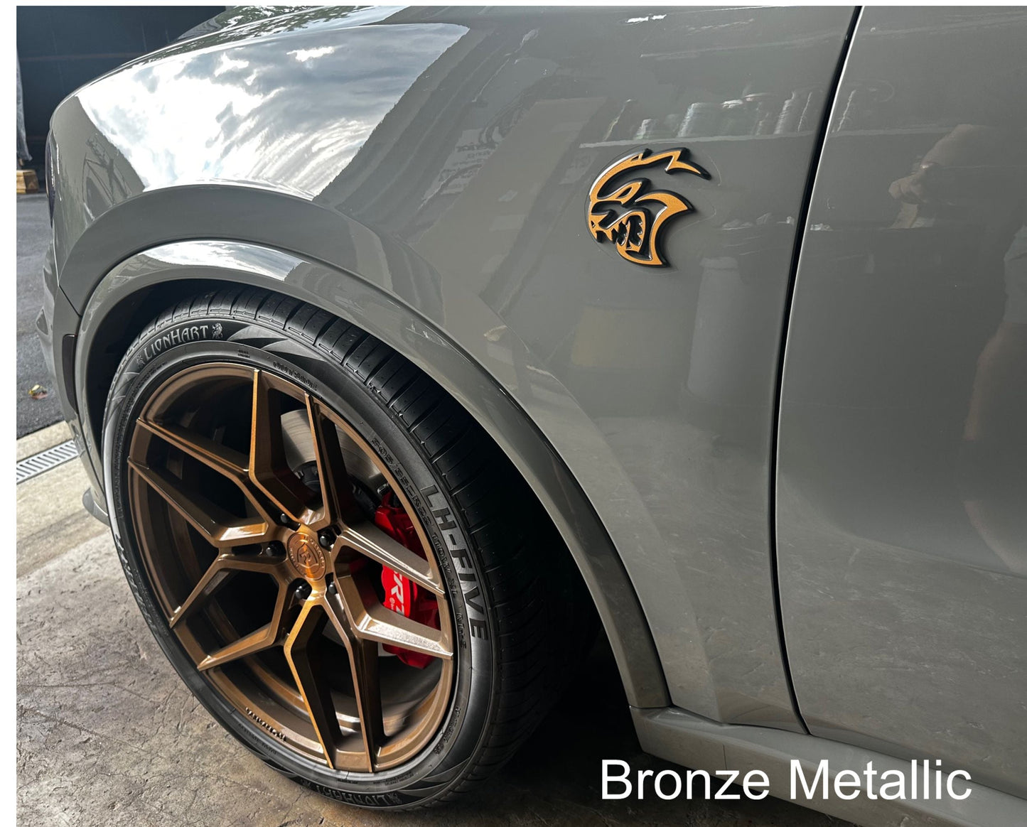 Hellcat Emblem Overlay Stickers (pair) - Durango SRT Hellcat