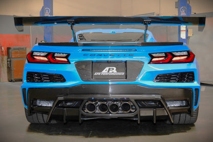GTC-500 Carbon Fiber Adjustable Wing - Chevrolet Corvette C8 Z06/E-Ray/Grand sport/Zr1