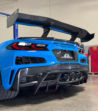 GTC-500 Carbon Fiber Adjustable Wing - Chevrolet Corvette C8 Z06/E-Ray/Grand sport/Zr1