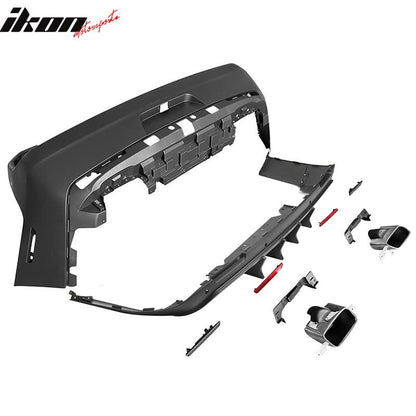2008-2014 Challenger Front+Rear Bumper Cover+Fender Flares+V3 Diffuser