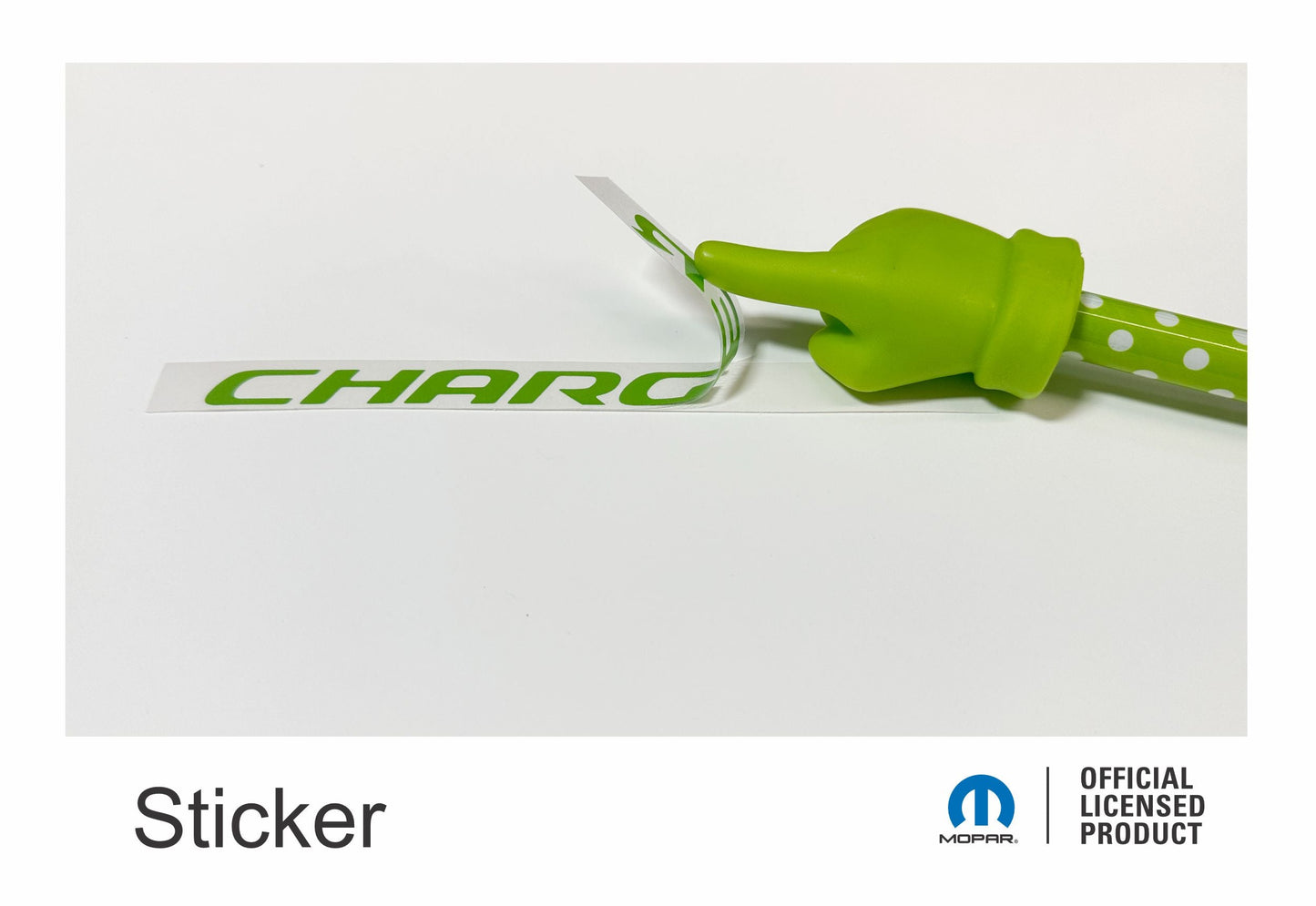 CHARGER Radiator Cover Lettering Overlay Decal