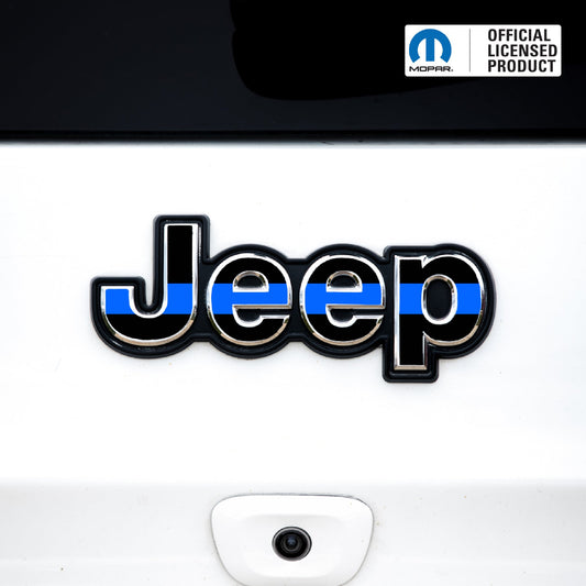 JEEP Emblem Overlay Decals – First Responder Designs | Fits Grand Cherokee, Cherokee, Compass, Renegade, Liberty, Patriot