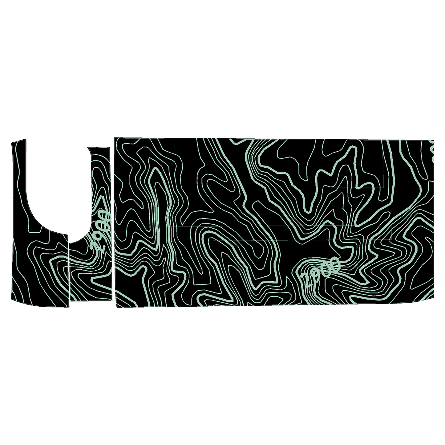 Topo 3 Piece Dash Kit (Printed Series) - 2021+ Bronco