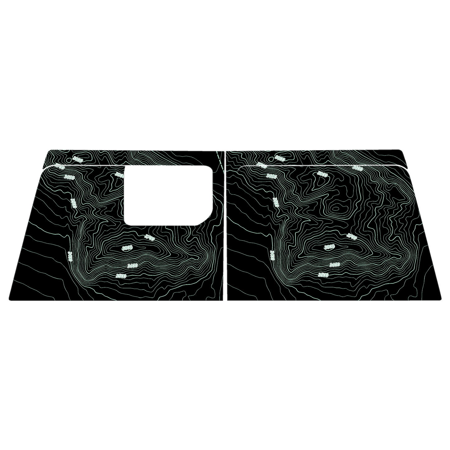 Topo Cargo Area Overlay Kit Part 1 (Printed Series) - 2021+ Bronco 4 Door