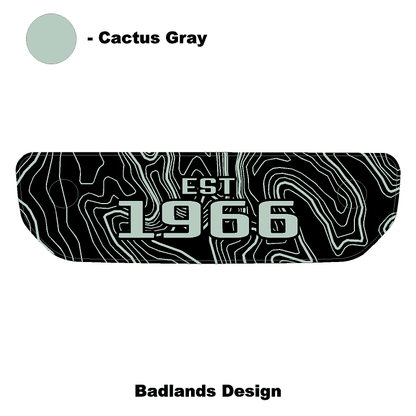 1966 Topographic Shifter Plate (Printed Series + Acrylic) - 2021+ Bronco