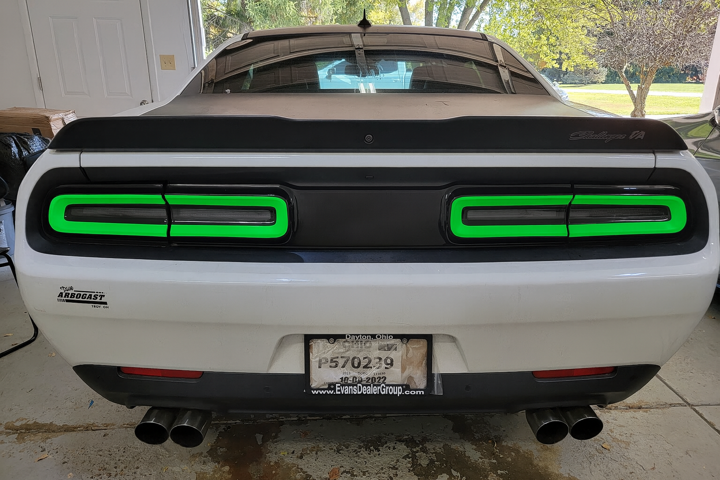 15-23 Dodge Challenger Colored Taillight Tint Decal