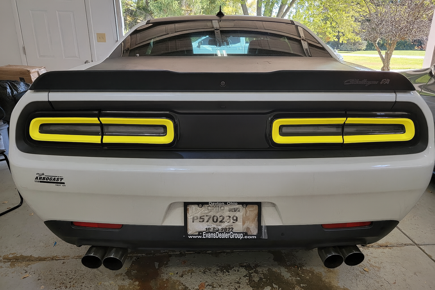 15-23 Dodge Challenger Colored Taillight Tint Decal
