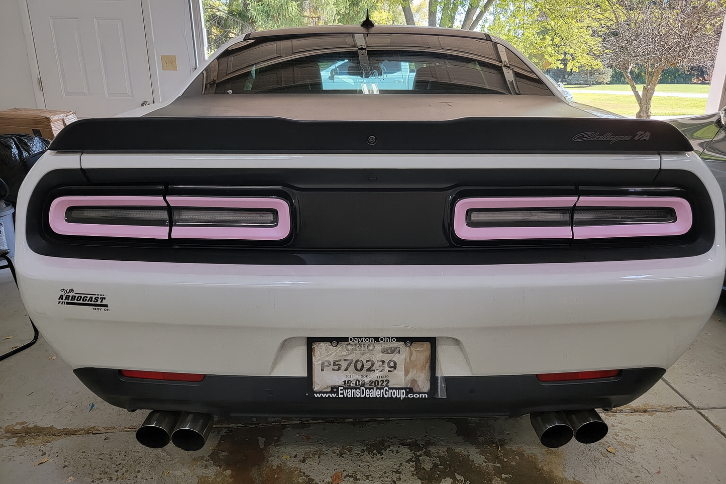 15-23 Dodge Challenger Colored Taillight Tint Decal