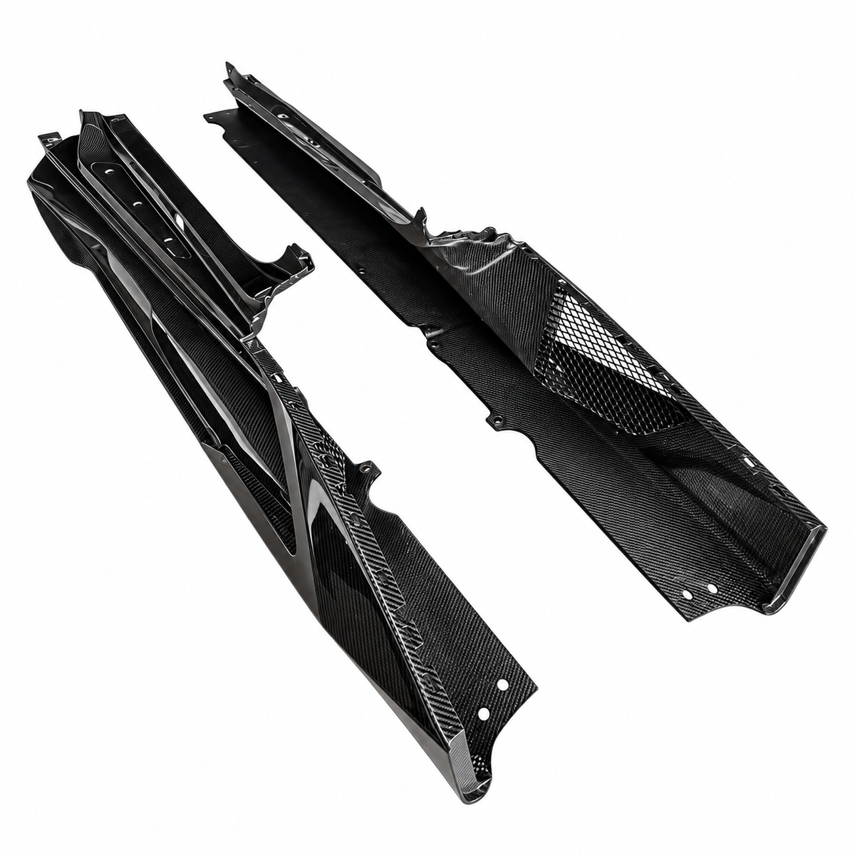 VOR Style Carbon Fiber Side Skirts for Lamborghini Huracan LP580 LP610