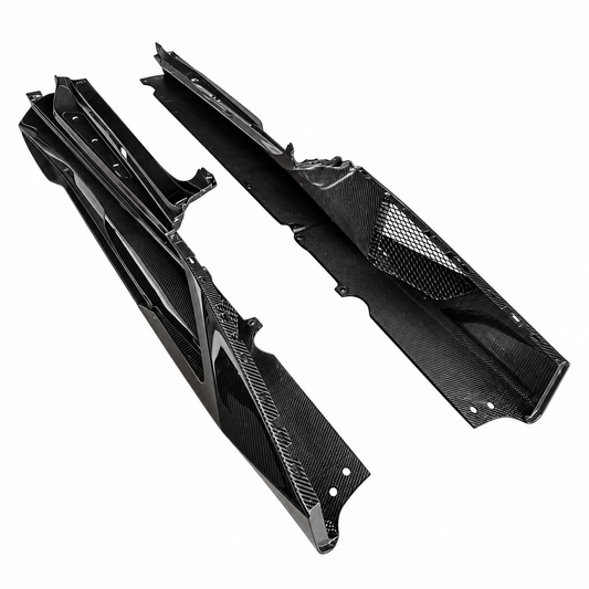 VOR Style Carbon Fiber Side Skirts for Lamborghini Huracan LP580 LP610