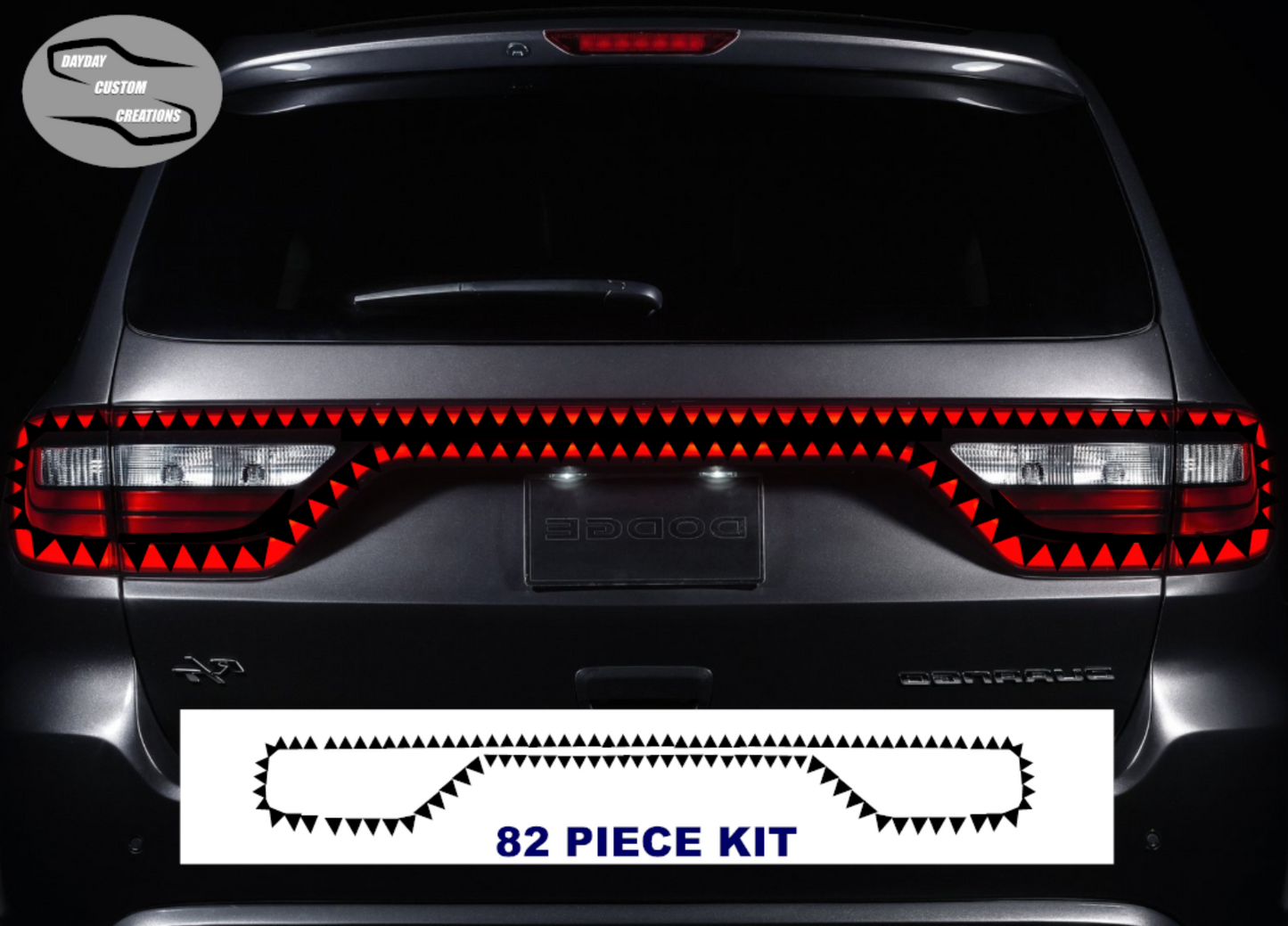 14-25 Dodge Durango Taillight Decal Design 13