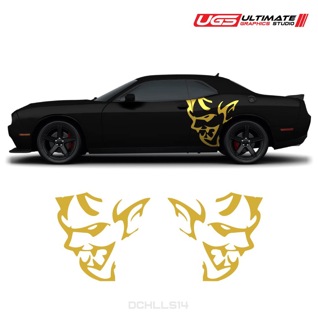 Dodge Challenger Demon Side Graphics