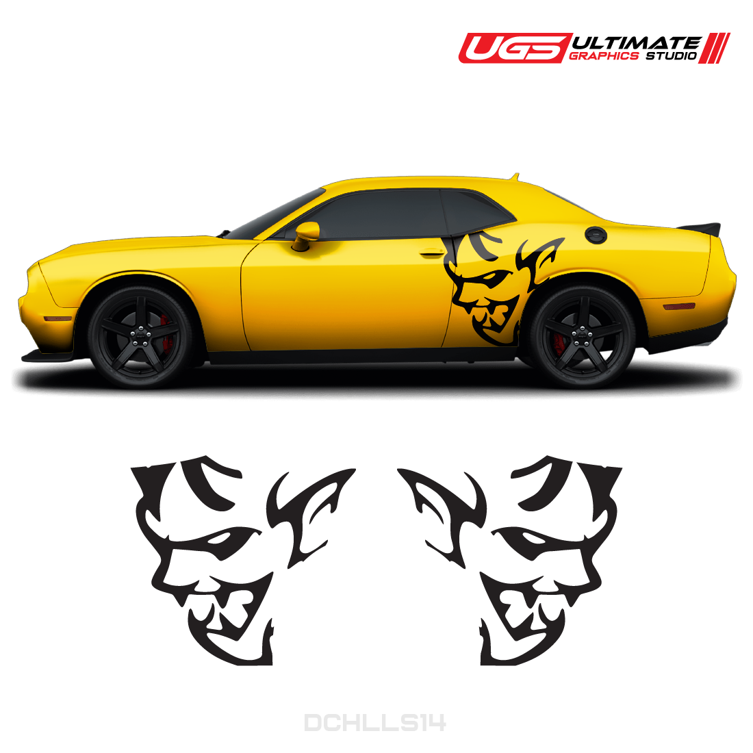 Dodge Challenger Demon Side Graphics