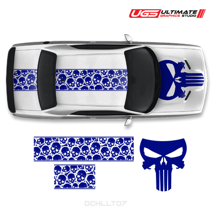 Dodge Challenger Top Skull Graphics