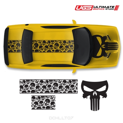 Dodge Challenger Top Skull Graphics