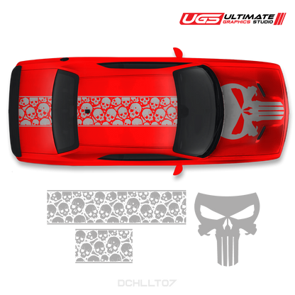 Dodge Challenger Top Skull Graphics
