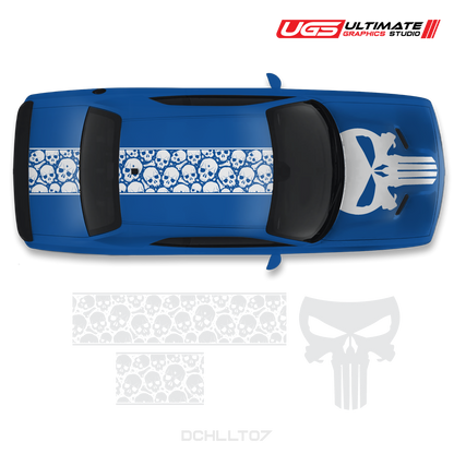Dodge Challenger Top Skull Graphics