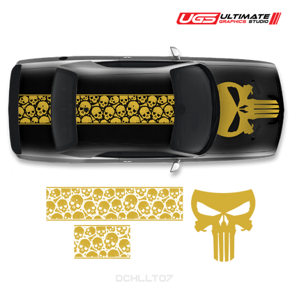 Dodge Challenger Top Skull Graphics