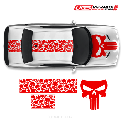 Dodge Challenger Top Skull Graphics
