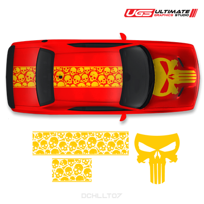 Dodge Challenger Top Skull Graphics